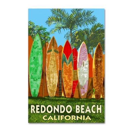 Trademark Fine Art Lantern Press 'Surf Boards' Canvas Art, 12x19 ALI9395-C1219GG